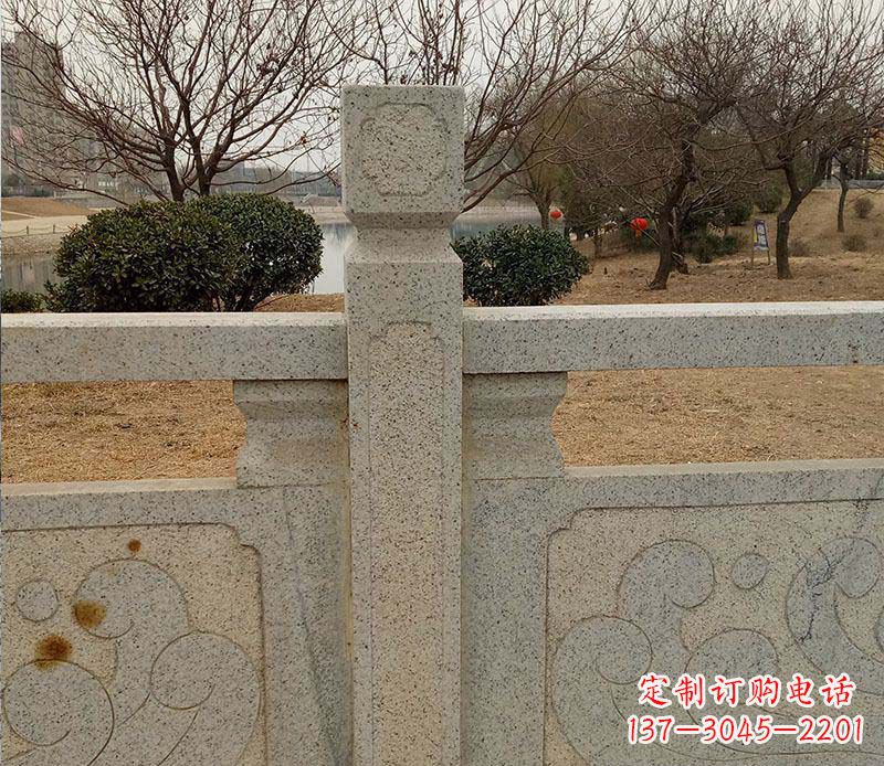 安阳户外大理石栏板石雕 (2)