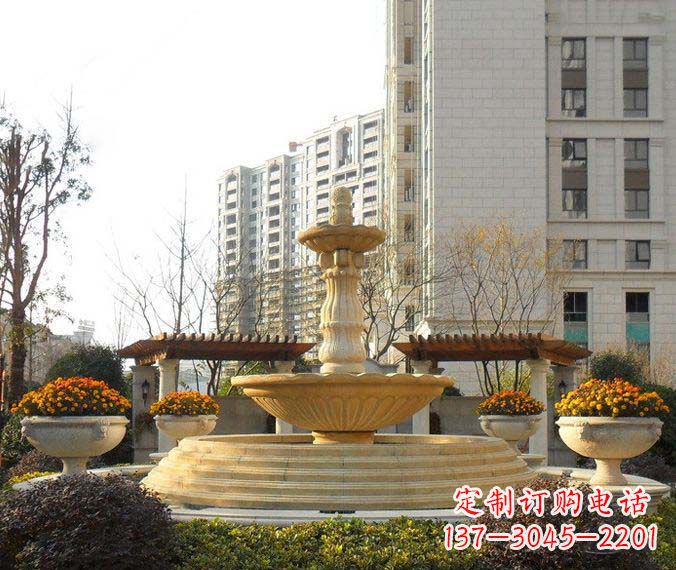安阳多层喷泉石雕，一个非凡的视觉盛宴