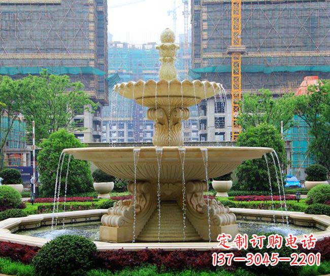安阳多层次喷泉雕塑,为您带来清凉夏日