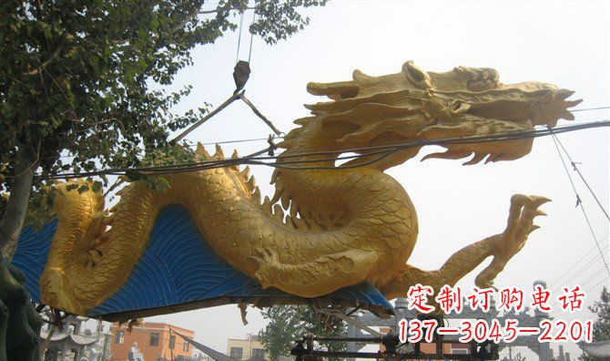 安阳中领雕塑——黄金龙雕塑定制