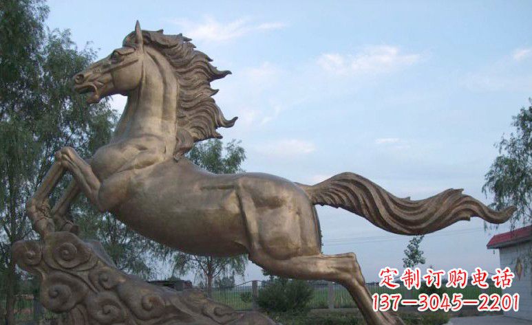 安阳完美雕刻的黄铜马雕塑