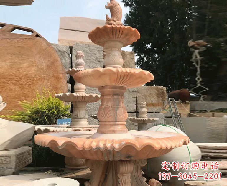 安阳精美的黄锈石喷泉雕塑黄锈石喷泉雕塑是一种…