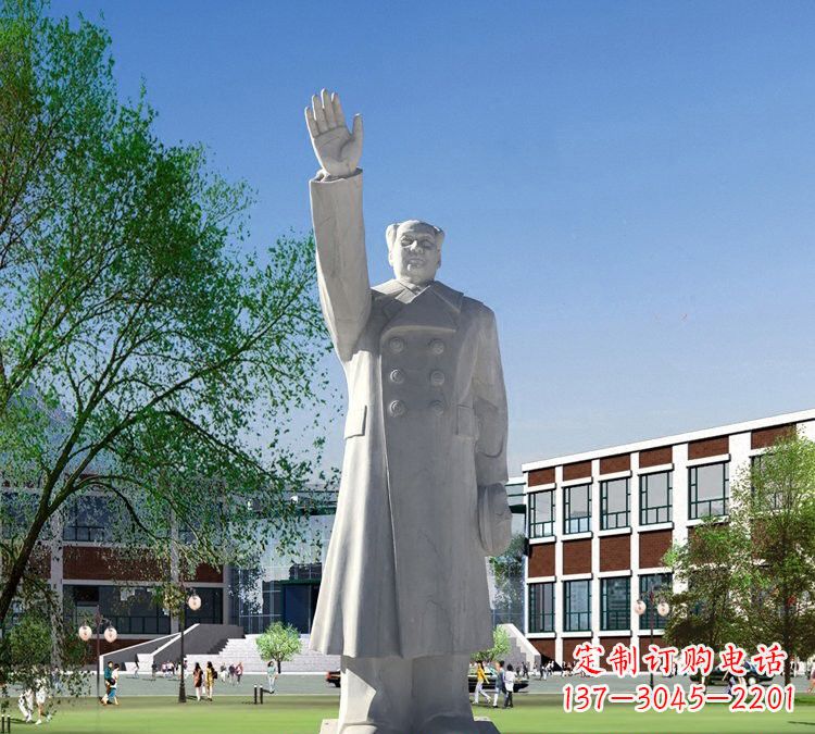 安阳挥手的毛主席石雕