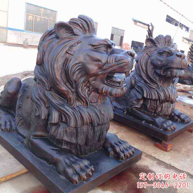 安阳中领雕塑打造精致的狮子雕塑