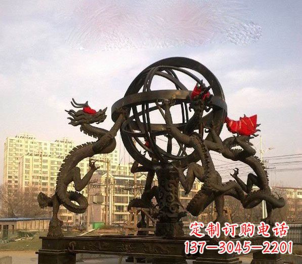 安阳浑天仪铜雕:以精湛的手工雕刻出活生生的精美作品