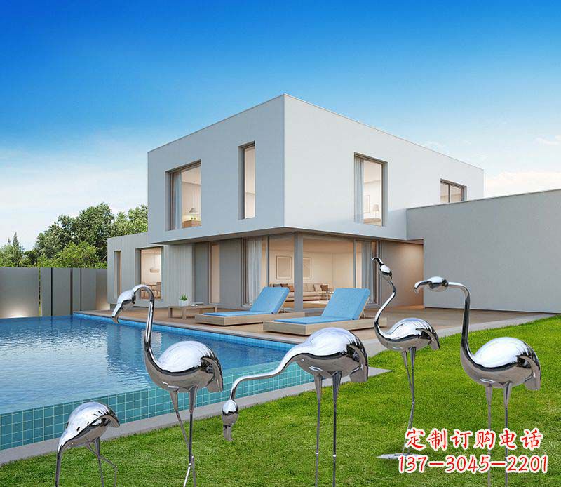 安阳永恒火烈鸟——不锈钢装饰雕塑