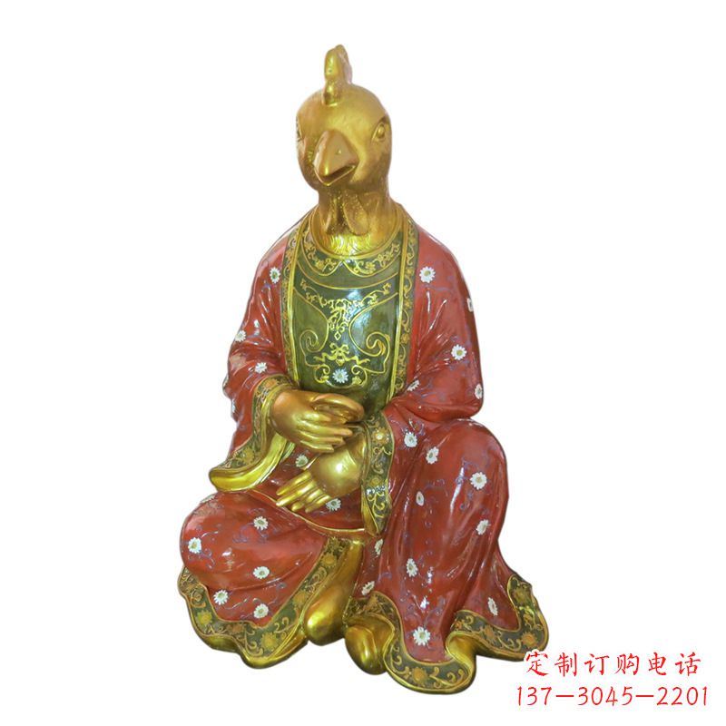 安阳玻璃钢彩绘生肖雕塑