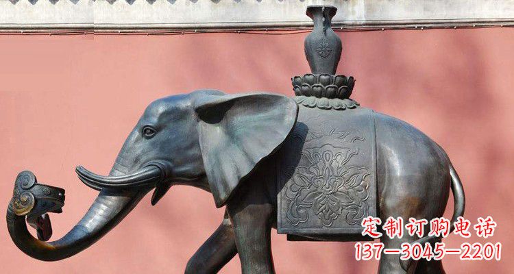 安阳吉祥大象铜雕,匠心之作