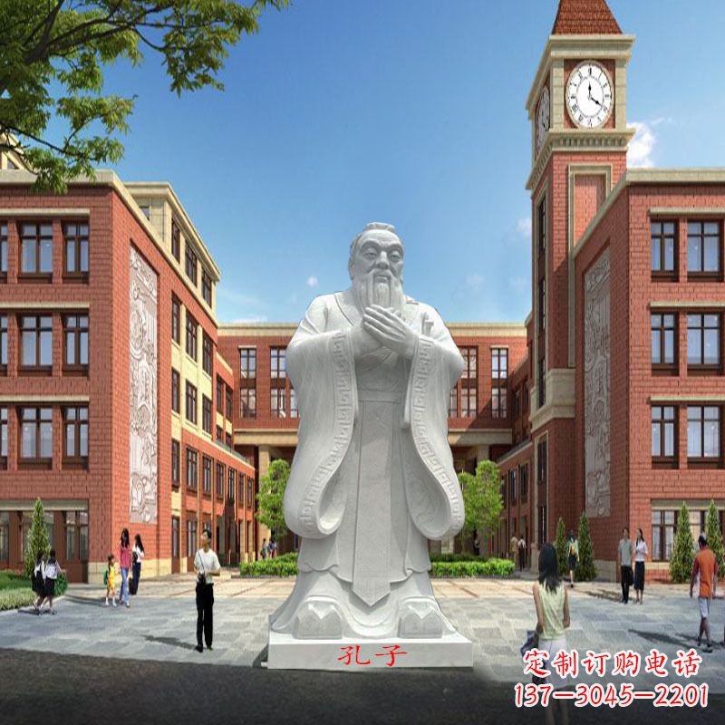 安阳高雅&别致的胶州东湖孔子雕像,精美之作