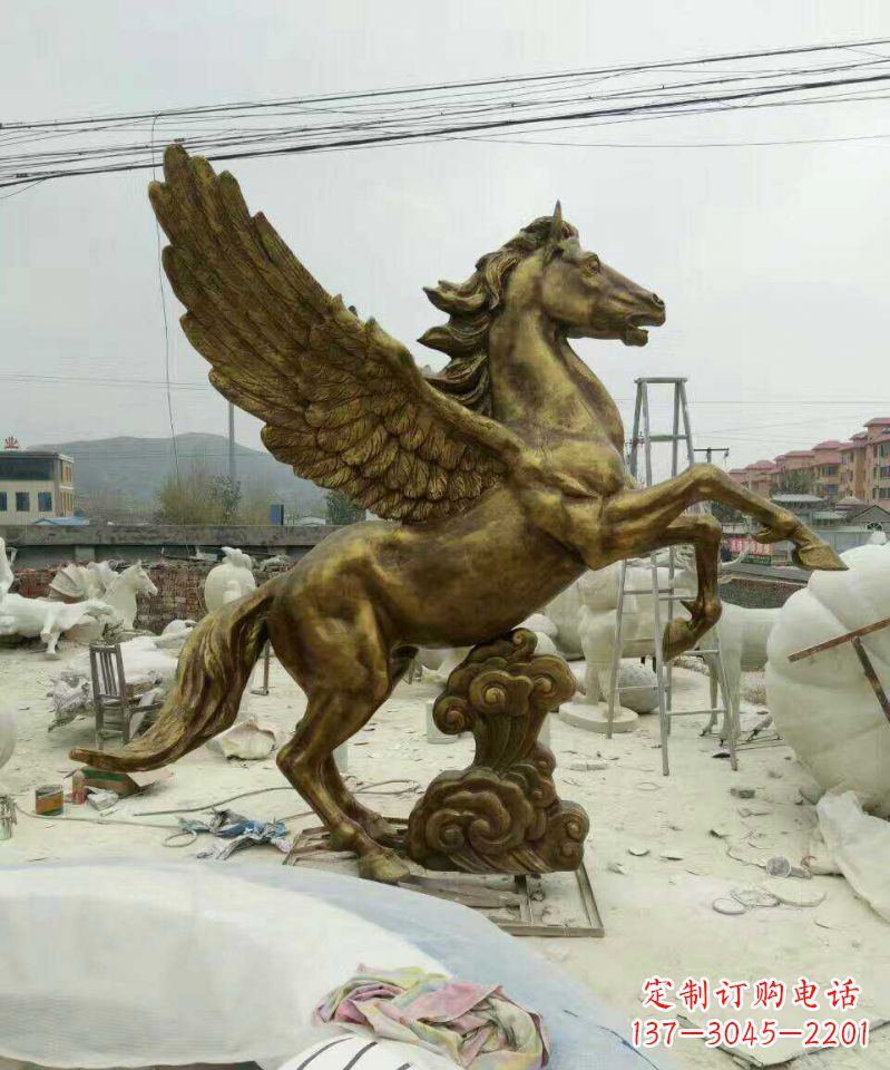 安阳祥云飞马铜雕,艺术品之美