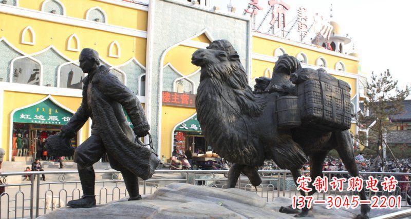 安阳骆驼铜雕,让新疆风情永传