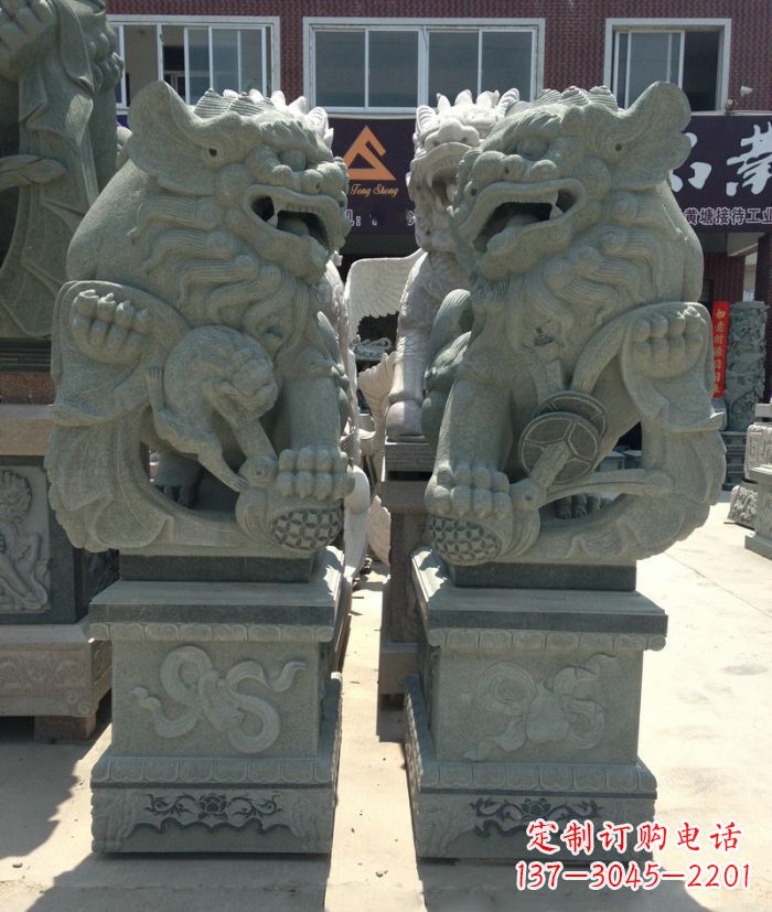 安阳南方风石雕狮子,纯手工为你独一无二