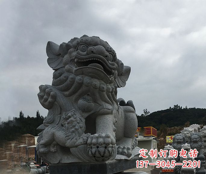 安阳南方狮子石雕,让街边景观更加美观