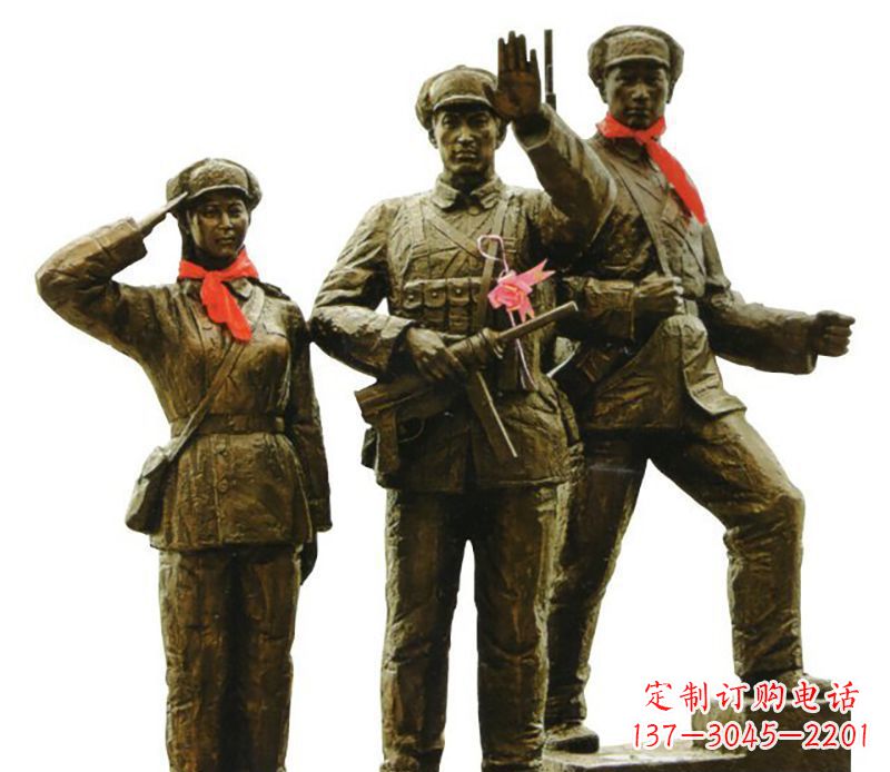 安阳勇士战士雕塑,感受立于战场的英勇豪迈