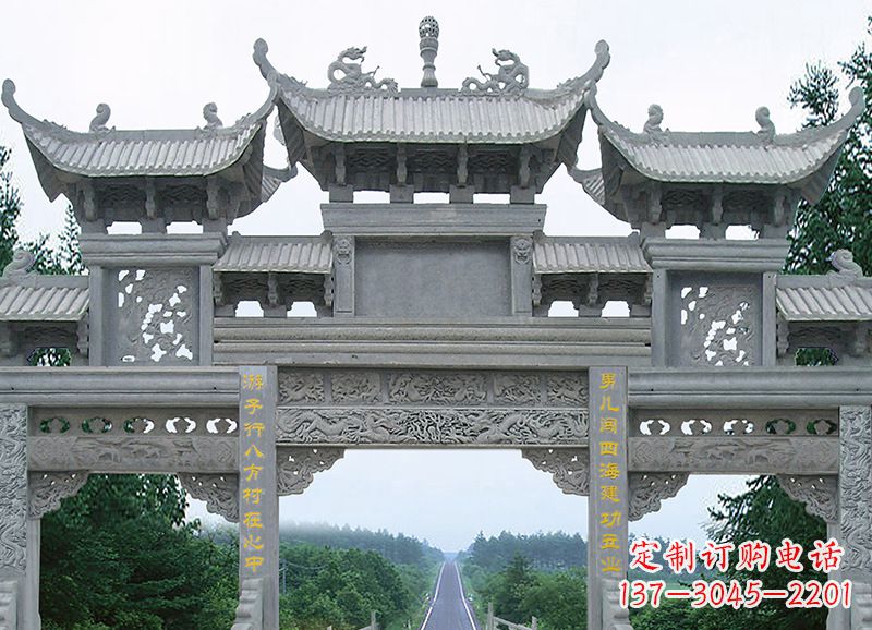 安阳追求完美的金昌石雕牌坊雕塑