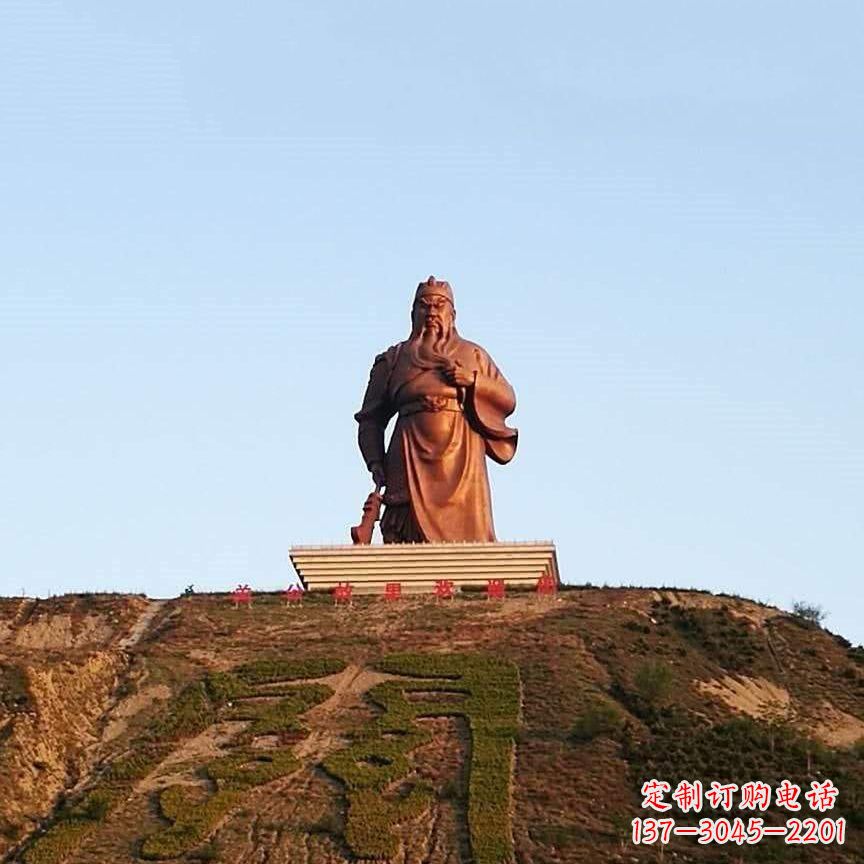 安阳中领雕塑精心打造的历史名将关公雕像