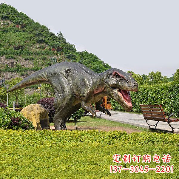 安阳精美玻璃钢制霸王龙雕塑