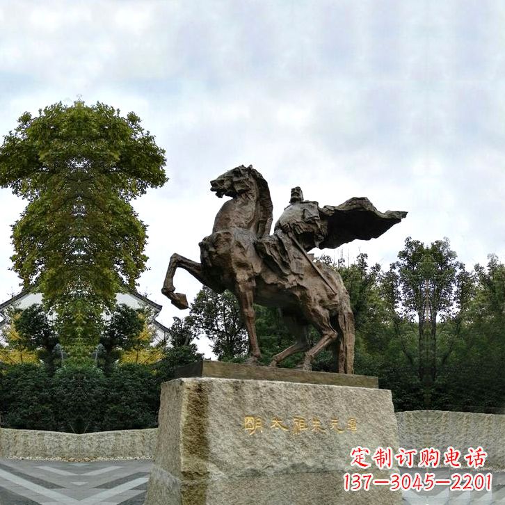 安阳华夏文明领袖朱元璋铜雕塑