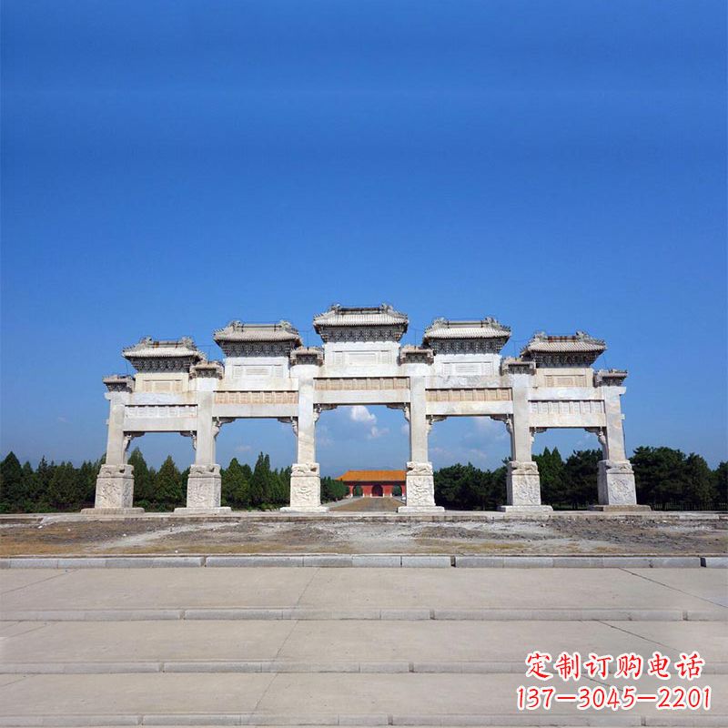 安阳山西景区牌楼石雕,让您的景区更加绚丽多彩