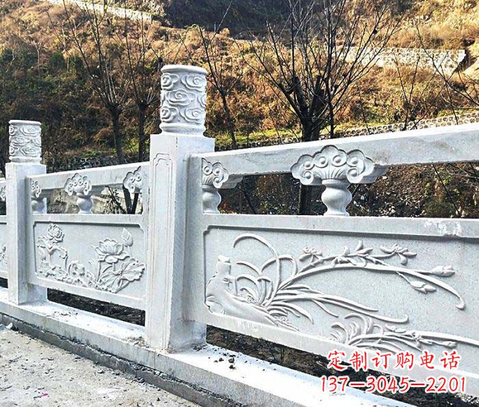 安阳领雕-汉白玉石浮雕栏板