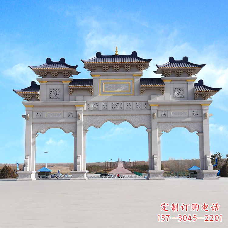 安阳牌坊雕塑定制,让您的景点更出彩
