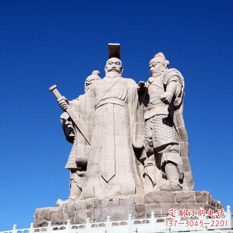 安阳精美绝伦的汉武帝刘彻大型石雕景观雕塑