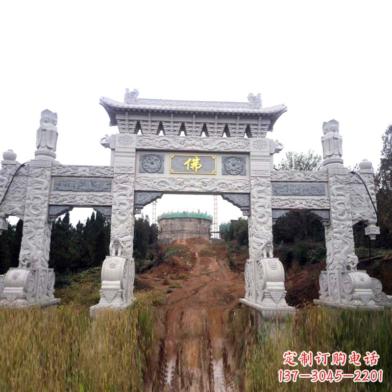 安阳景区入口石牌坊雕塑,为您塑造独一无二的精美雕塑