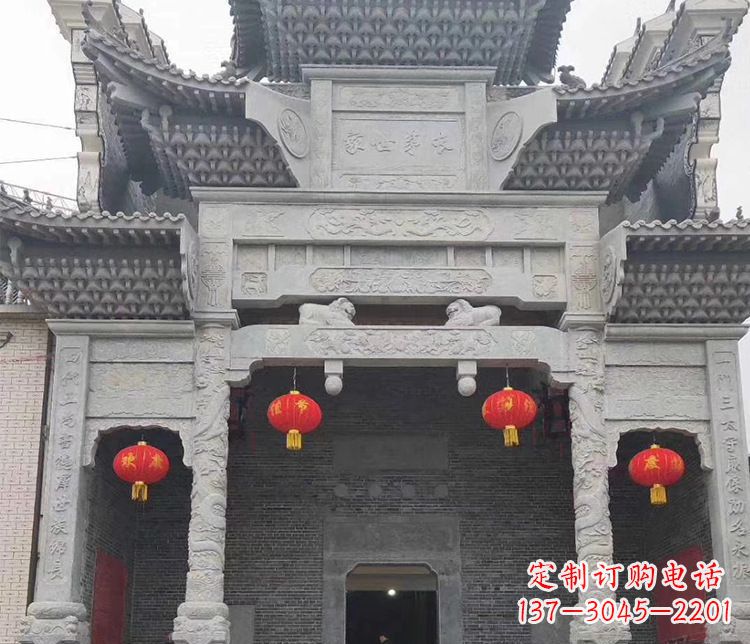 安阳中领雕塑：专业定制牌坊石雕