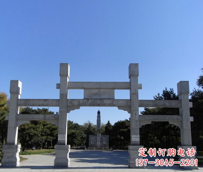 安阳中领雕塑石雕牌坊定制