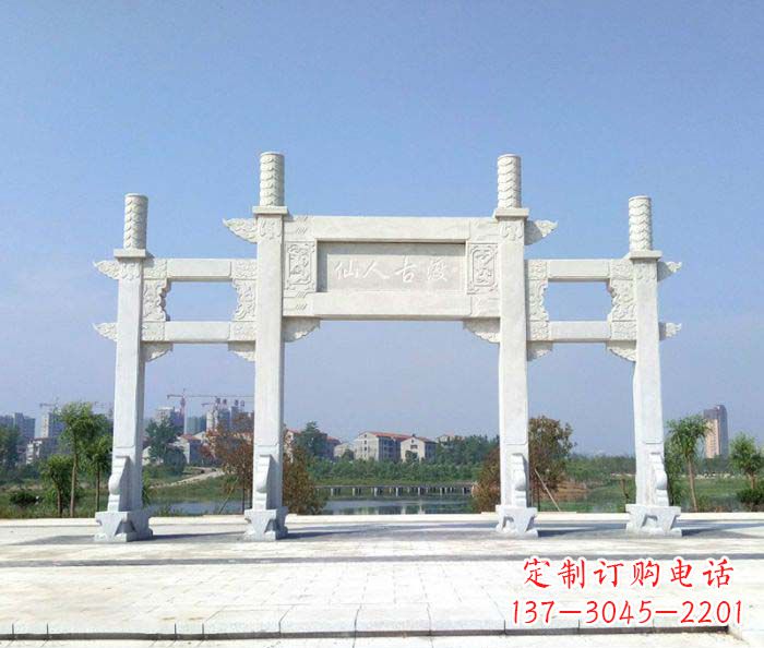 安阳精美牌楼石雕,给你传统文化的享受