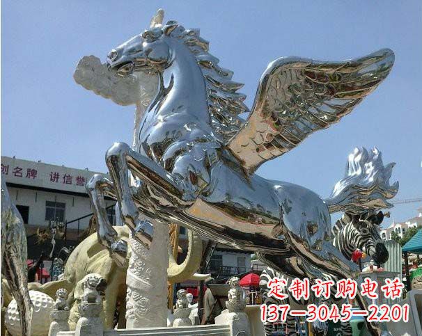 安阳中领雕塑定制的飞马雕塑