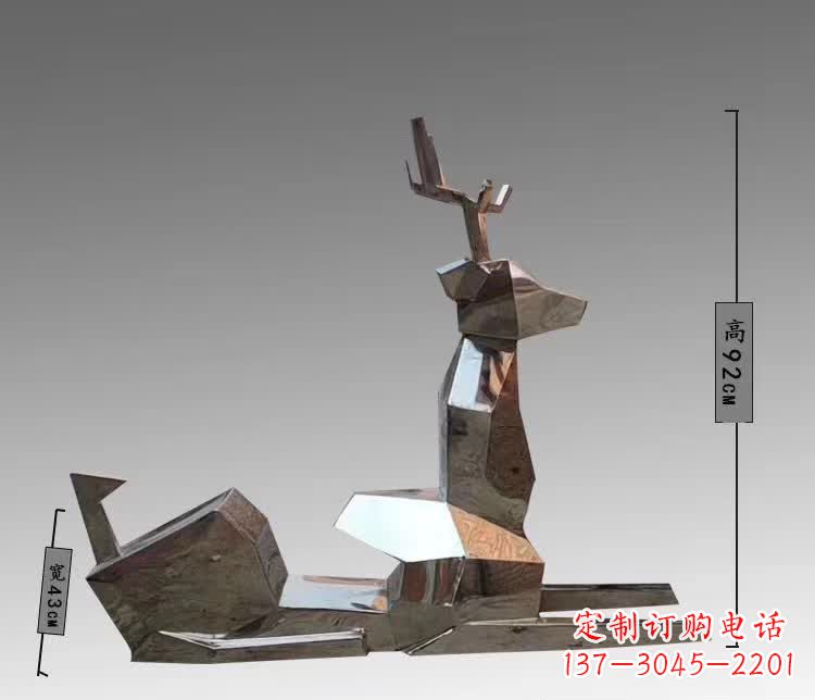 安阳中领雕塑为您带来一款全新的不锈钢梅花鹿雕…