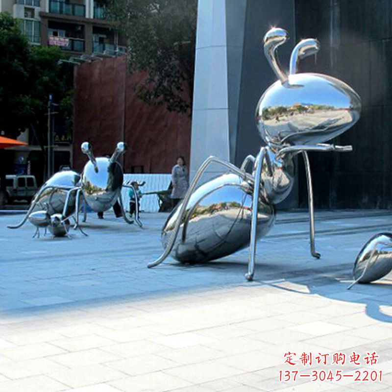 安阳优雅而不凡的蚂蚁不锈钢雕塑