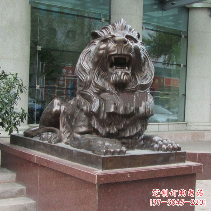 安阳传统工艺,百年老店,狮子铜雕塑
