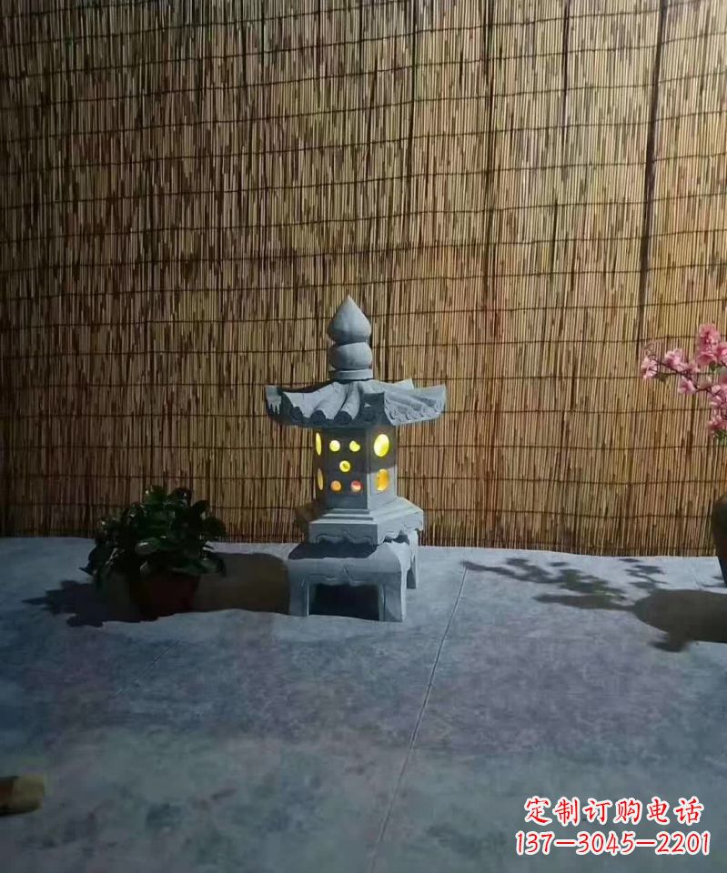 安阳专业设计、制作酒店石灯雕塑
