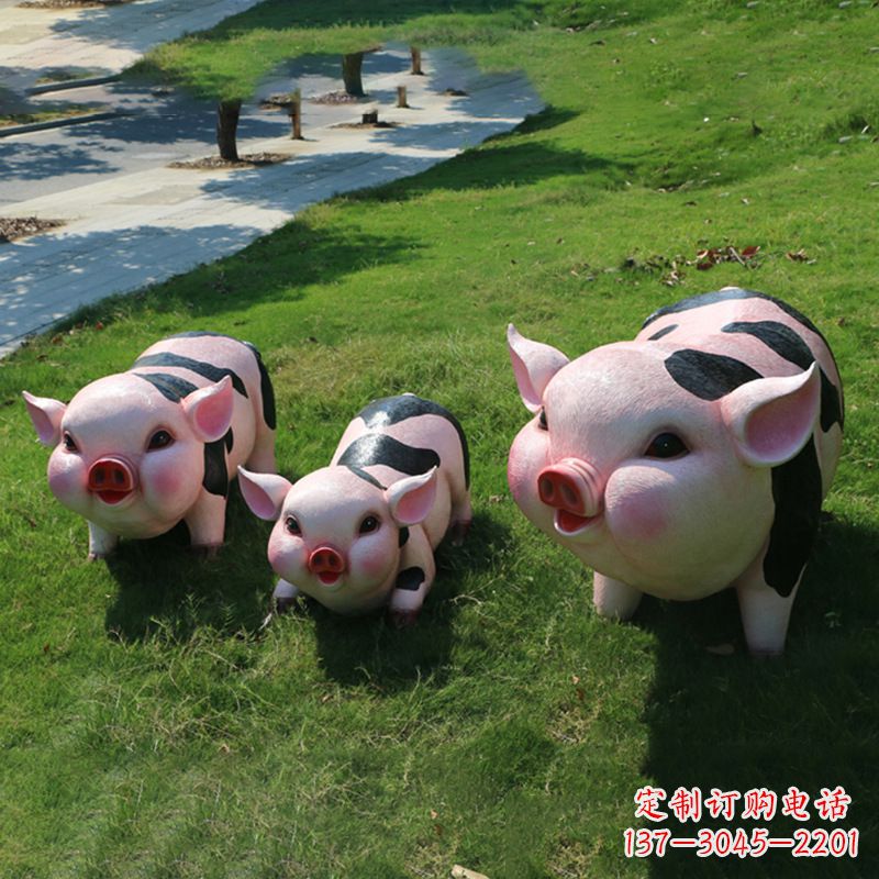 安阳全新卡通猪雕塑,为您的家居装饰带来活力