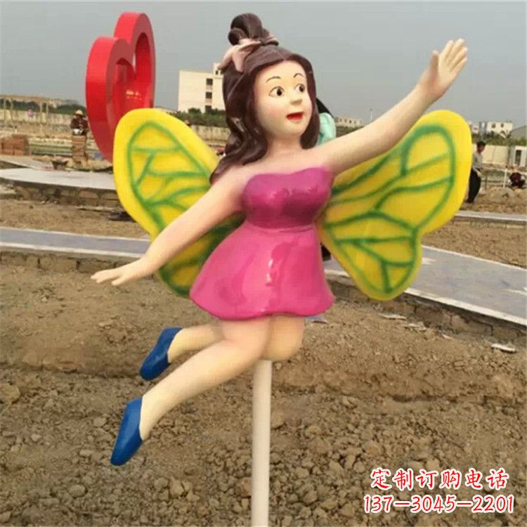 安阳领雕塑:精美的蝴蝶仙子公园景观雕塑