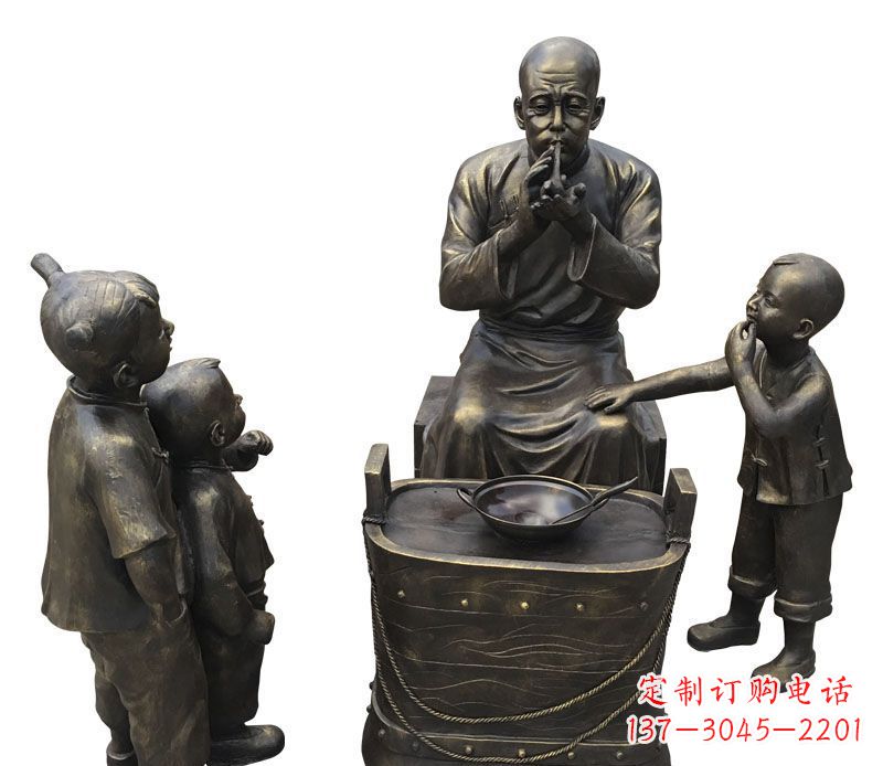 安阳尊贵的儿童铜雕糖人