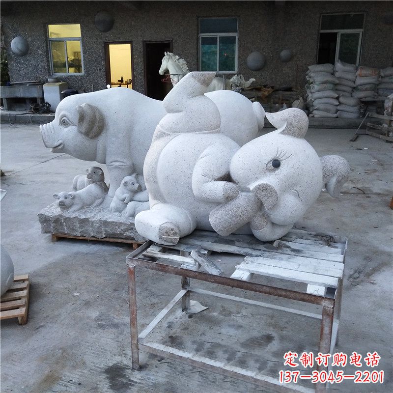 安阳精致大理石动物雕塑