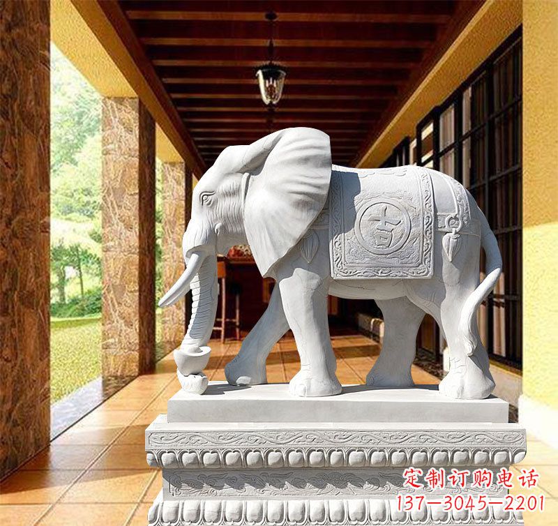 安阳领雕塑:打造经典石雕大象