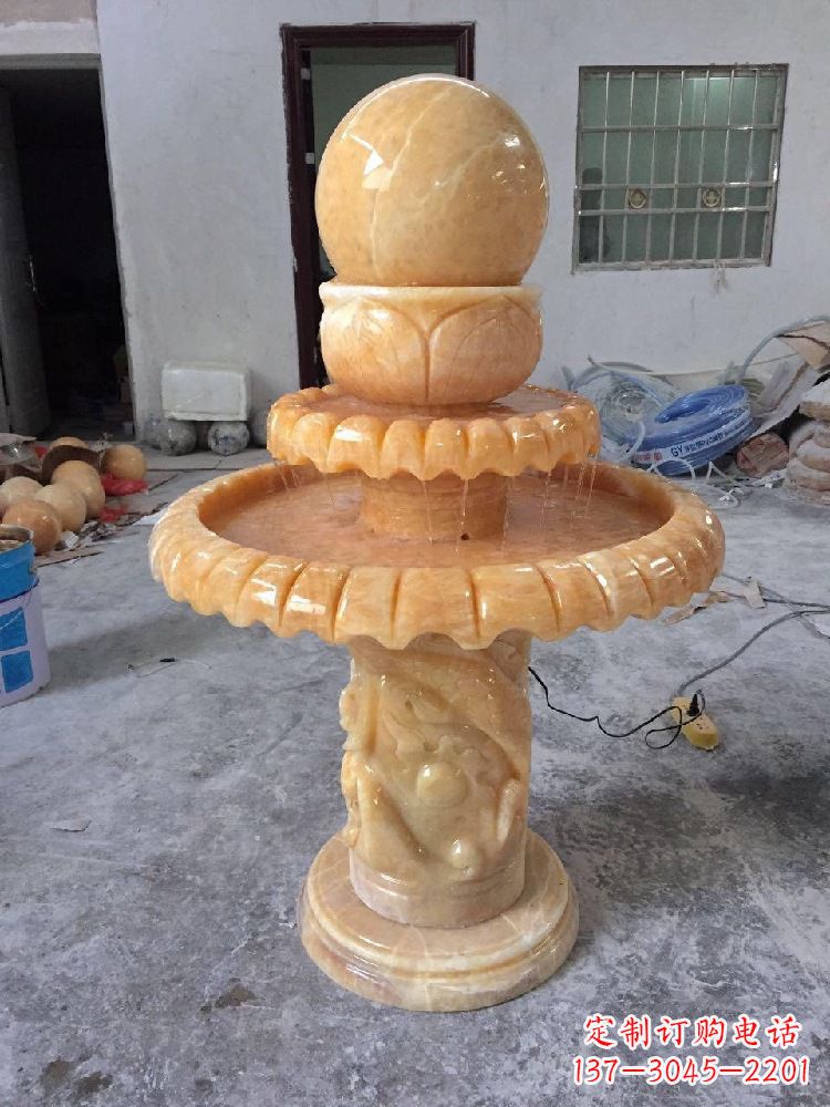 安阳品位客厅的福气——风水球雕塑