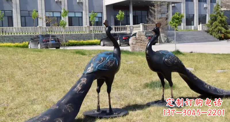 安阳领雕塑-孔雀铜雕,高雅精美的艺术精品
