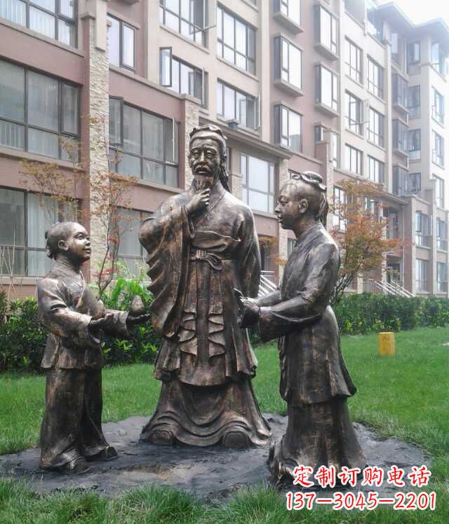 安阳中领雕塑：让梨中古代人物雕塑定制服务