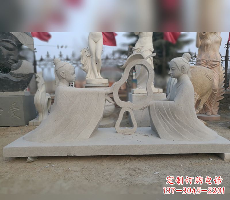 安阳选择传统工艺,重现古代大臣孔融的精致雕塑