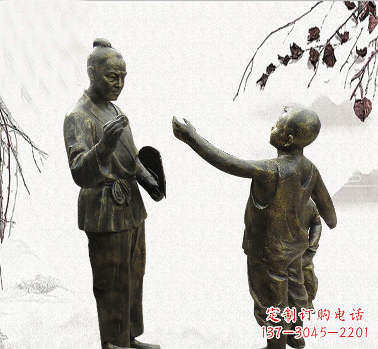 安阳孔融让梨铜雕,专业定制高品质