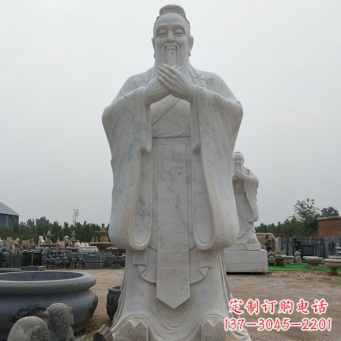 安阳传承自然美学,济南中领雕塑青铜孔子雕塑