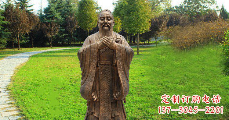 安阳传承中国历史文化,具有永恒魅力的孔子公园铜雕