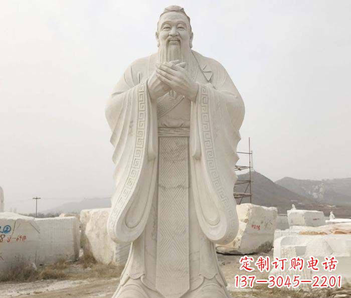 安阳以孔子崇高形象设计独一无二的雕塑