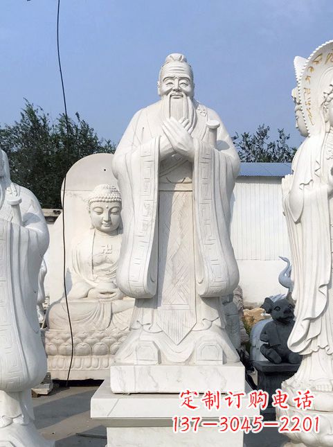 安阳拥有古典文化底蕴的孔子雕塑