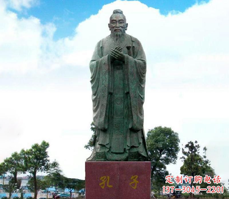 安阳领雕塑:孔子雕塑尊崇传承